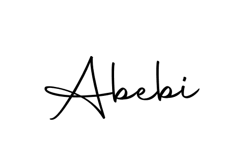 Create a beautiful signature design for name Abebi. With this signature (Autography-DOLnW) fonts, you can make a handwritten signature for free. Abebi signature style 10 images and pictures png