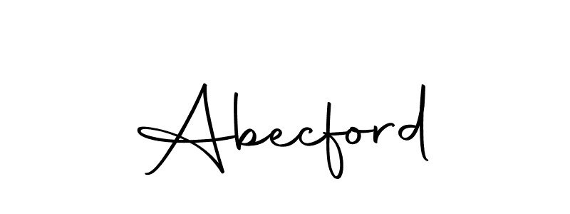 Design your own signature with our free online signature maker. With this signature software, you can create a handwritten (Autography-DOLnW) signature for name Abecford. Abecford signature style 10 images and pictures png