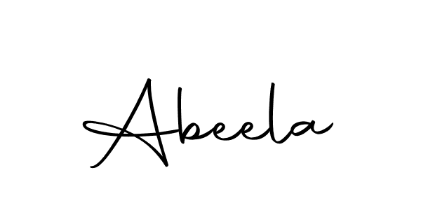 Make a beautiful signature design for name Abeela. With this signature (Autography-DOLnW) style, you can create a handwritten signature for free. Abeela signature style 10 images and pictures png