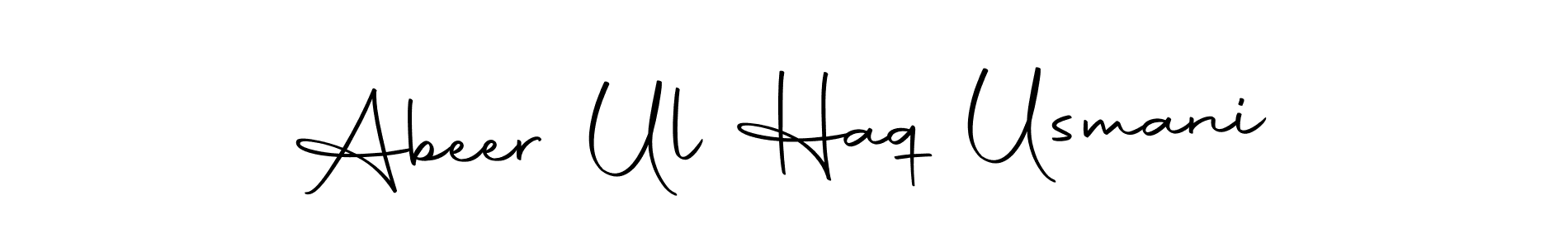 It looks lik you need a new signature style for name Abeer Ul Haq Usmani. Design unique handwritten (Autography-DOLnW) signature with our free signature maker in just a few clicks. Abeer Ul Haq Usmani signature style 10 images and pictures png