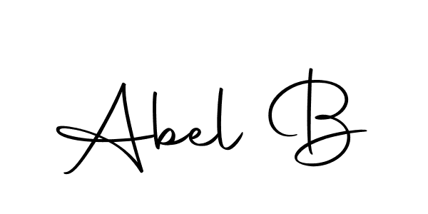 Make a beautiful signature design for name Abel B. With this signature (Autography-DOLnW) style, you can create a handwritten signature for free. Abel B signature style 10 images and pictures png