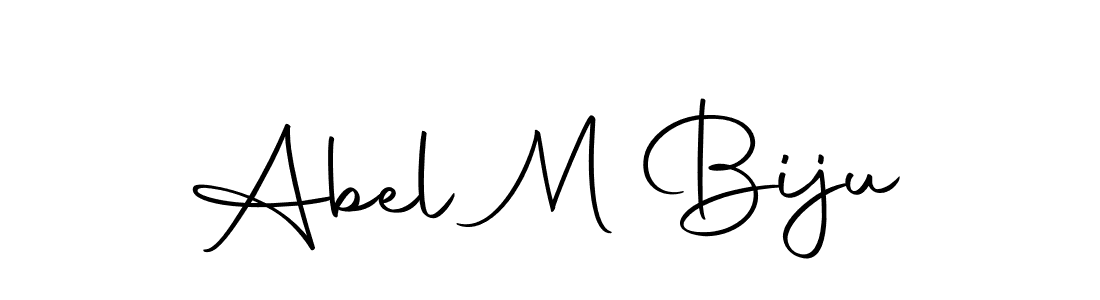 Abel M Biju stylish signature style. Best Handwritten Sign (Autography-DOLnW) for my name. Handwritten Signature Collection Ideas for my name Abel M Biju. Abel M Biju signature style 10 images and pictures png