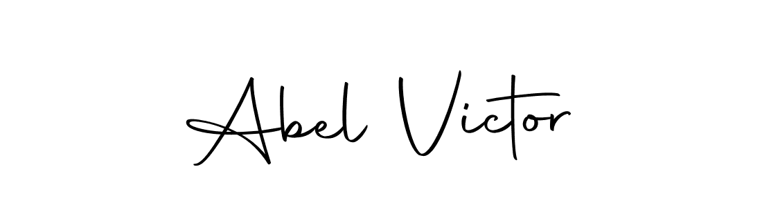 How to make Abel Victor name signature. Use Autography-DOLnW style for creating short signs online. This is the latest handwritten sign. Abel Victor signature style 10 images and pictures png