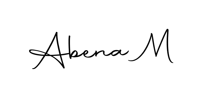 Create a beautiful signature design for name Abena M. With this signature (Autography-DOLnW) fonts, you can make a handwritten signature for free. Abena M signature style 10 images and pictures png