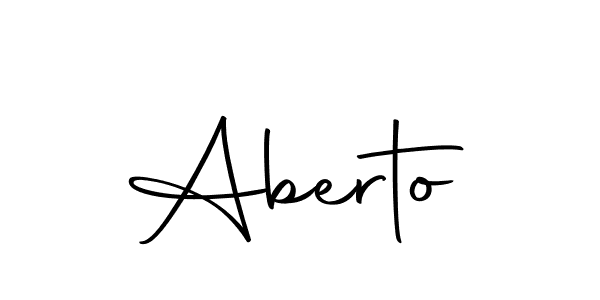 Make a beautiful signature design for name Aberto. With this signature (Autography-DOLnW) style, you can create a handwritten signature for free. Aberto signature style 10 images and pictures png