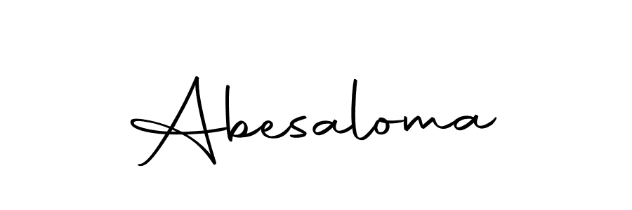 You should practise on your own different ways (Autography-DOLnW) to write your name (Abesaloma) in signature. don't let someone else do it for you. Abesaloma signature style 10 images and pictures png
