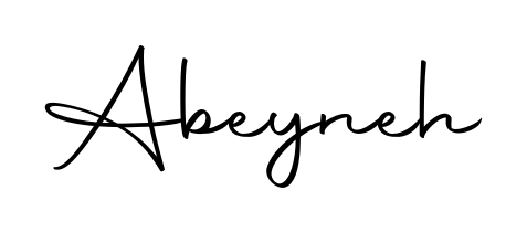Use a signature maker to create a handwritten signature online. With this signature software, you can design (Autography-DOLnW) your own signature for name Abeyneh. Abeyneh signature style 10 images and pictures png