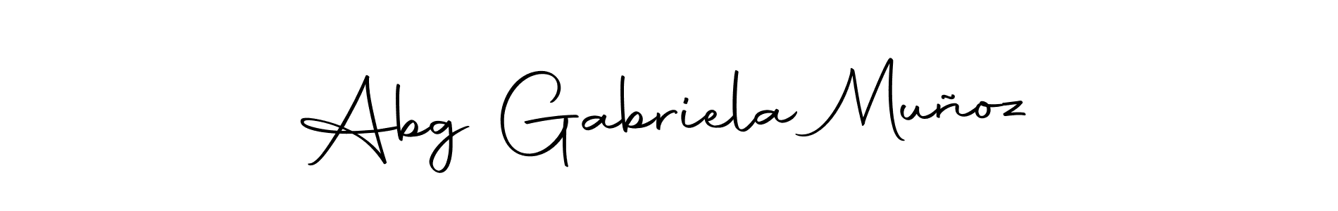 Autography-DOLnW is a professional signature style that is perfect for those who want to add a touch of class to their signature. It is also a great choice for those who want to make their signature more unique. Get Abg Gabriela Muñoz name to fancy signature for free. Abg Gabriela Muñoz signature style 10 images and pictures png