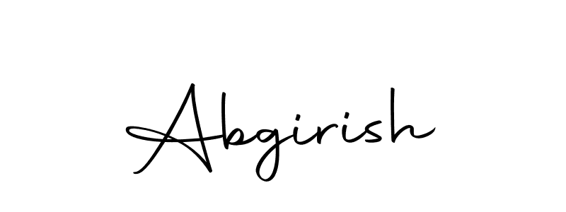 How to make Abgirish signature? Autography-DOLnW is a professional autograph style. Create handwritten signature for Abgirish name. Abgirish signature style 10 images and pictures png