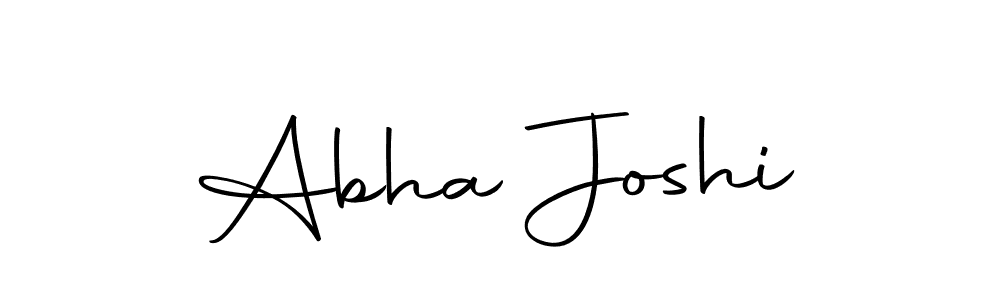 Use a signature maker to create a handwritten signature online. With this signature software, you can design (Autography-DOLnW) your own signature for name Abha Joshi. Abha Joshi signature style 10 images and pictures png