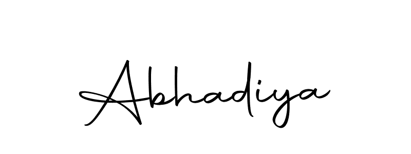 Create a beautiful signature design for name Abhadiya. With this signature (Autography-DOLnW) fonts, you can make a handwritten signature for free. Abhadiya signature style 10 images and pictures png