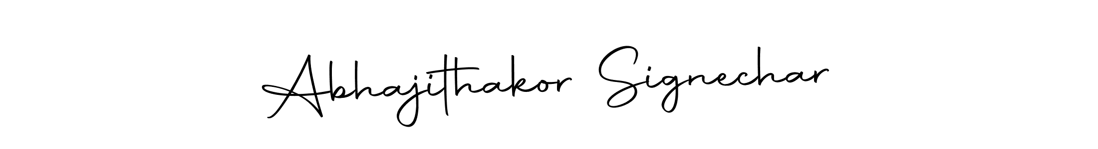 You can use this online signature creator to create a handwritten signature for the name Abhajithakor Signechar. This is the best online autograph maker. Abhajithakor Signechar signature style 10 images and pictures png