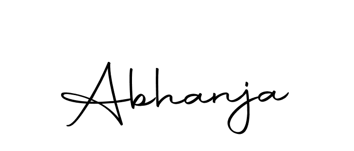 Make a beautiful signature design for name Abhanja. Use this online signature maker to create a handwritten signature for free. Abhanja signature style 10 images and pictures png