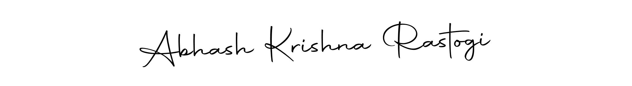 The best way (Autography-DOLnW) to make a short signature is to pick only two or three words in your name. The name Abhash Krishna Rastogi include a total of six letters. For converting this name. Abhash Krishna Rastogi signature style 10 images and pictures png