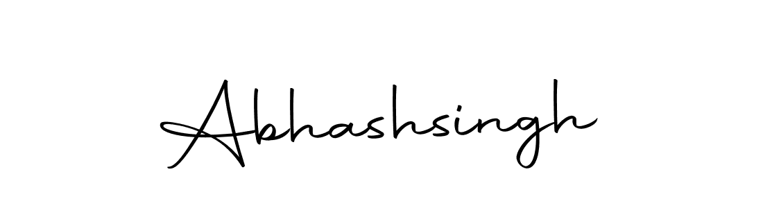 Create a beautiful signature design for name Abhashsingh. With this signature (Autography-DOLnW) fonts, you can make a handwritten signature for free. Abhashsingh signature style 10 images and pictures png