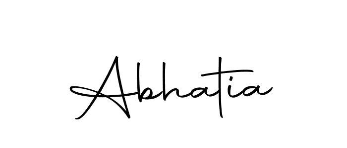 Design your own signature with our free online signature maker. With this signature software, you can create a handwritten (Autography-DOLnW) signature for name Abhatia. Abhatia signature style 10 images and pictures png