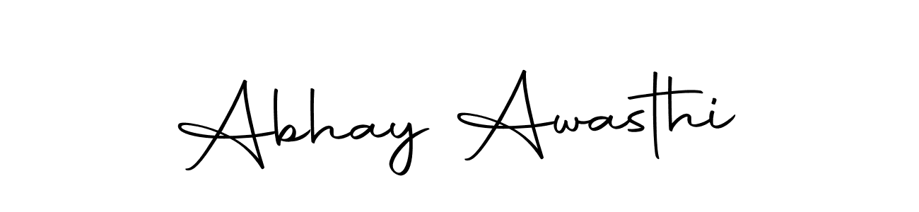 You should practise on your own different ways (Autography-DOLnW) to write your name (Abhay Awasthi) in signature. don't let someone else do it for you. Abhay Awasthi signature style 10 images and pictures png