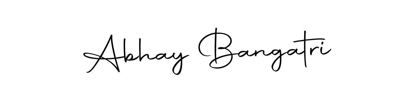 Design your own signature with our free online signature maker. With this signature software, you can create a handwritten (Autography-DOLnW) signature for name Abhay Bangatri. Abhay Bangatri signature style 10 images and pictures png