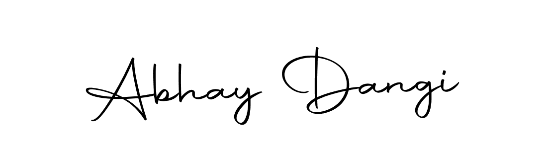 Design your own signature with our free online signature maker. With this signature software, you can create a handwritten (Autography-DOLnW) signature for name Abhay Dangi. Abhay Dangi signature style 10 images and pictures png