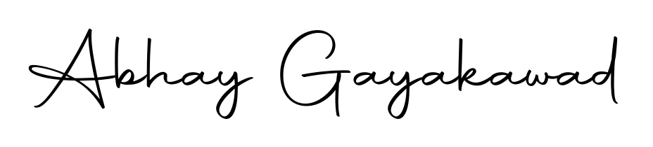 How to make Abhay Gayakawad name signature. Use Autography-DOLnW style for creating short signs online. This is the latest handwritten sign. Abhay Gayakawad signature style 10 images and pictures png