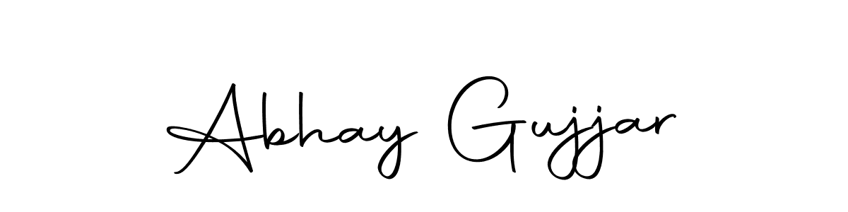 if you are searching for the best signature style for your name Abhay Gujjar. so please give up your signature search. here we have designed multiple signature styles  using Autography-DOLnW. Abhay Gujjar signature style 10 images and pictures png