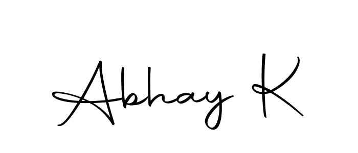 Make a beautiful signature design for name Abhay K. With this signature (Autography-DOLnW) style, you can create a handwritten signature for free. Abhay K signature style 10 images and pictures png