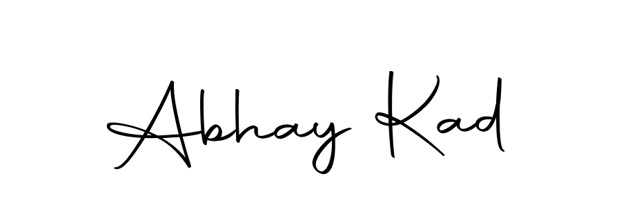Design your own signature with our free online signature maker. With this signature software, you can create a handwritten (Autography-DOLnW) signature for name Abhay Kad. Abhay Kad signature style 10 images and pictures png