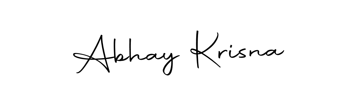 You should practise on your own different ways (Autography-DOLnW) to write your name (Abhay Krisna) in signature. don't let someone else do it for you. Abhay Krisna signature style 10 images and pictures png