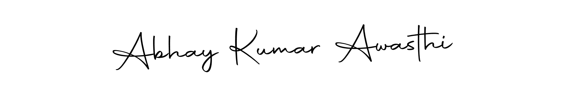 Create a beautiful signature design for name Abhay Kumar Awasthi. With this signature (Autography-DOLnW) fonts, you can make a handwritten signature for free. Abhay Kumar Awasthi signature style 10 images and pictures png