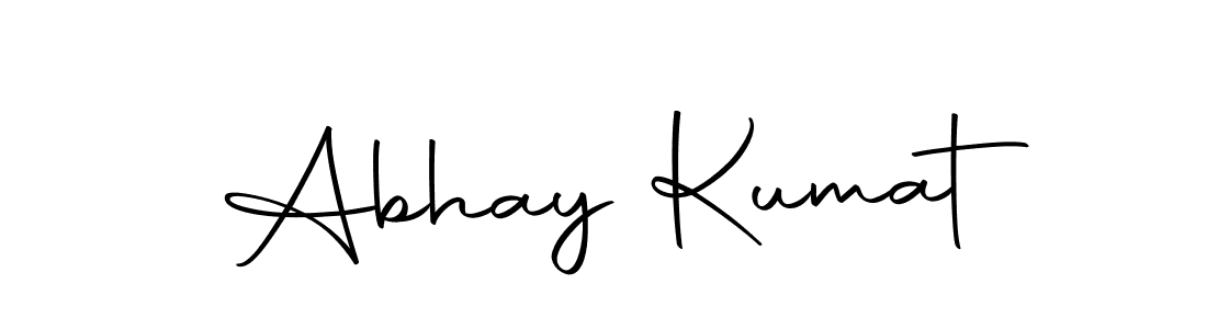 Create a beautiful signature design for name Abhay Kumat. With this signature (Autography-DOLnW) fonts, you can make a handwritten signature for free. Abhay Kumat signature style 10 images and pictures png