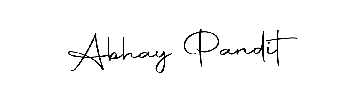 Create a beautiful signature design for name Abhay Pandit. With this signature (Autography-DOLnW) fonts, you can make a handwritten signature for free. Abhay Pandit signature style 10 images and pictures png
