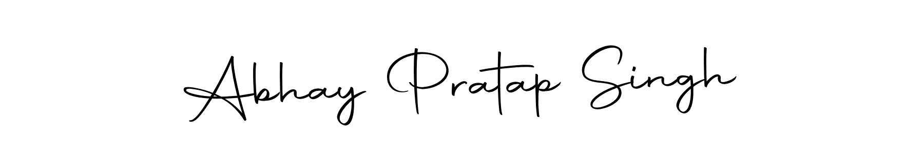 How to make Abhay Pratap Singh name signature. Use Autography-DOLnW style for creating short signs online. This is the latest handwritten sign. Abhay Pratap Singh signature style 10 images and pictures png