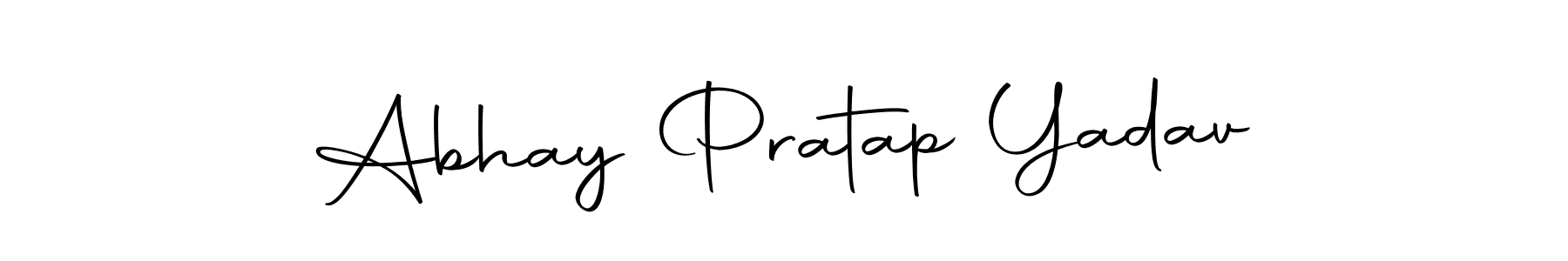 Design your own signature with our free online signature maker. With this signature software, you can create a handwritten (Autography-DOLnW) signature for name Abhay Pratap Yadav. Abhay Pratap Yadav signature style 10 images and pictures png