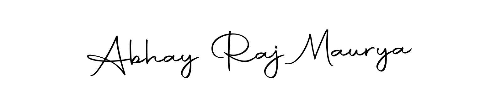 How to make Abhay Raj Maurya name signature. Use Autography-DOLnW style for creating short signs online. This is the latest handwritten sign. Abhay Raj Maurya signature style 10 images and pictures png