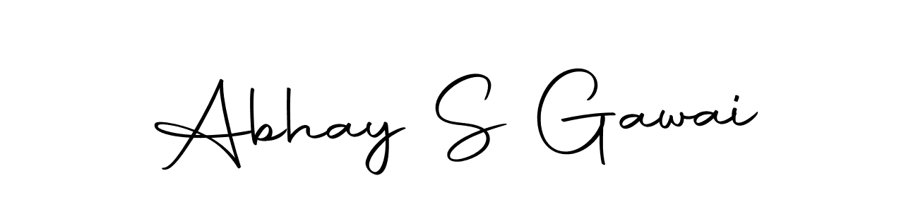 Design your own signature with our free online signature maker. With this signature software, you can create a handwritten (Autography-DOLnW) signature for name Abhay S Gawai. Abhay S Gawai signature style 10 images and pictures png