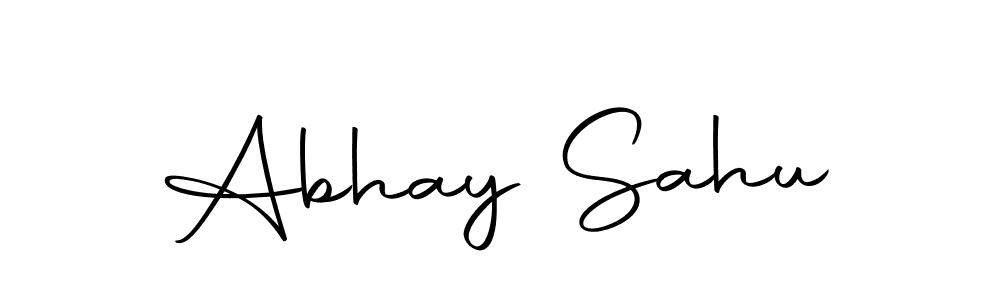 How to make Abhay Sahu name signature. Use Autography-DOLnW style for creating short signs online. This is the latest handwritten sign. Abhay Sahu signature style 10 images and pictures png