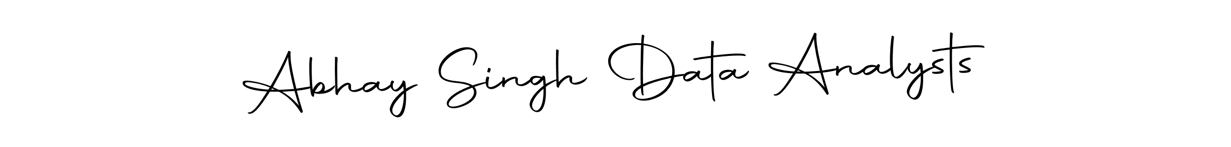 Design your own signature with our free online signature maker. With this signature software, you can create a handwritten (Autography-DOLnW) signature for name Abhay Singh Data Analysts. Abhay Singh Data Analysts signature style 10 images and pictures png