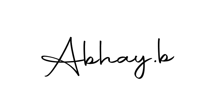 The best way (Autography-DOLnW) to make a short signature is to pick only two or three words in your name. The name Abhay.b include a total of six letters. For converting this name. Abhay.b signature style 10 images and pictures png