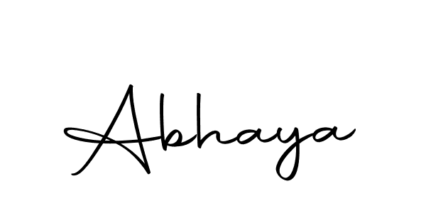 Create a beautiful signature design for name Abhaya. With this signature (Autography-DOLnW) fonts, you can make a handwritten signature for free. Abhaya signature style 10 images and pictures png