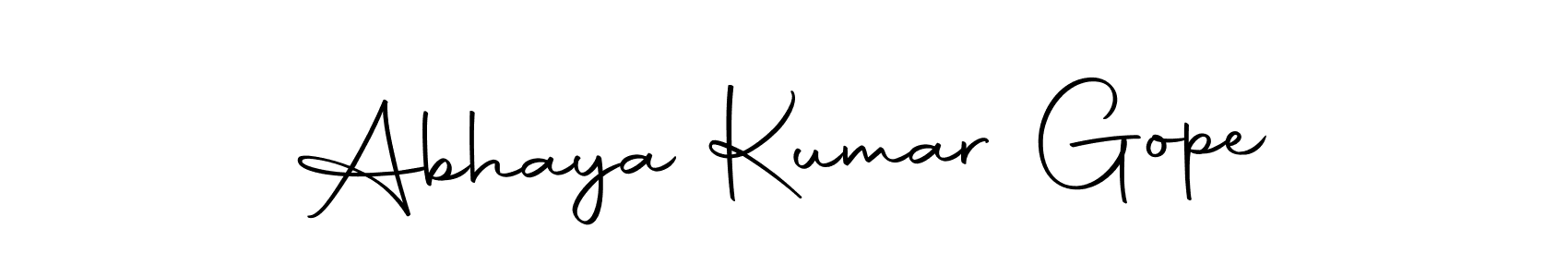Abhaya Kumar Gope stylish signature style. Best Handwritten Sign (Autography-DOLnW) for my name. Handwritten Signature Collection Ideas for my name Abhaya Kumar Gope. Abhaya Kumar Gope signature style 10 images and pictures png