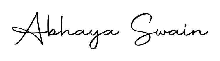 Discover the perfect balance of readability and style for Abhaya Swain with Autography-DOLnW font. Create your dream signature today. Abhaya Swain signature style 10 images and pictures png