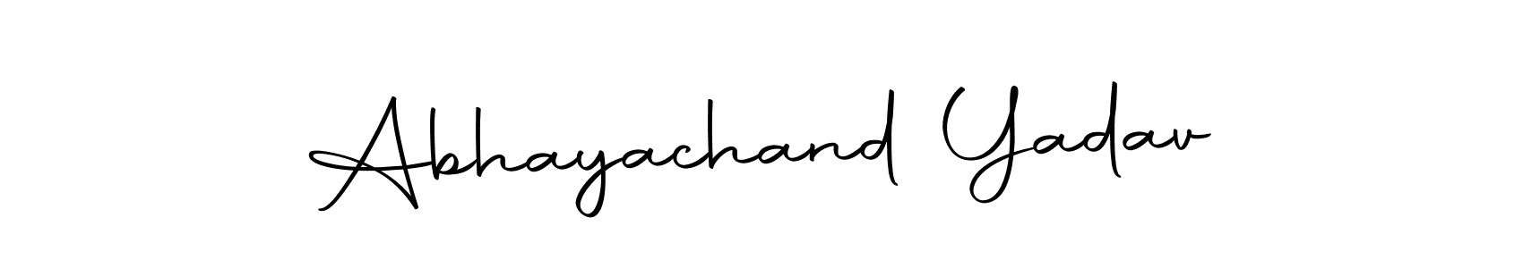 Also You can easily find your signature by using the search form. We will create Abhayachand Yadav name handwritten signature images for you free of cost using Autography-DOLnW sign style. Abhayachand Yadav signature style 10 images and pictures png