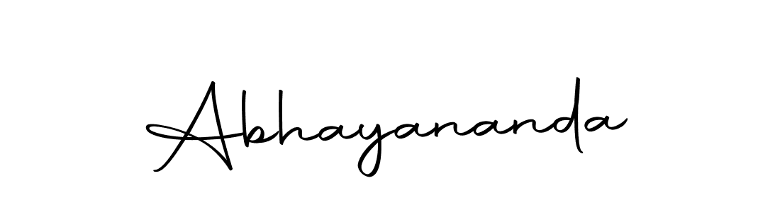 Design your own signature with our free online signature maker. With this signature software, you can create a handwritten (Autography-DOLnW) signature for name Abhayananda. Abhayananda signature style 10 images and pictures png