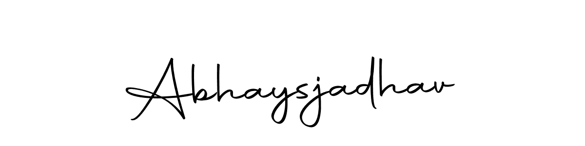 Design your own signature with our free online signature maker. With this signature software, you can create a handwritten (Autography-DOLnW) signature for name Abhaysjadhav. Abhaysjadhav signature style 10 images and pictures png