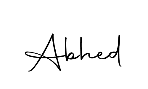 How to make Abhed signature? Autography-DOLnW is a professional autograph style. Create handwritten signature for Abhed name. Abhed signature style 10 images and pictures png
