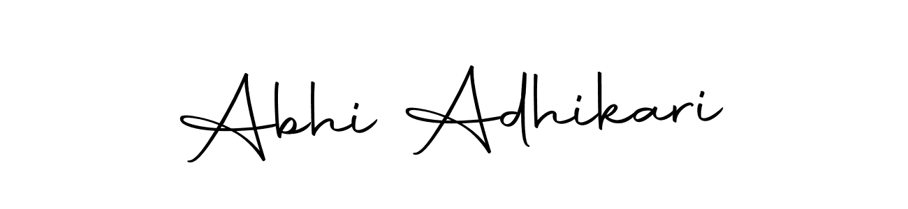 Make a beautiful signature design for name Abhi Adhikari. With this signature (Autography-DOLnW) style, you can create a handwritten signature for free. Abhi Adhikari signature style 10 images and pictures png