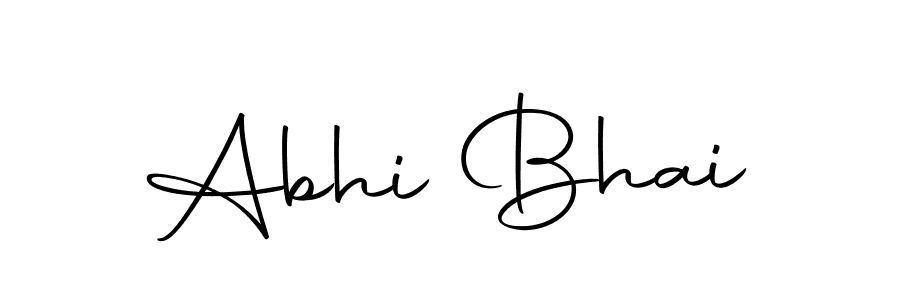 Make a beautiful signature design for name Abhi Bhai. With this signature (Autography-DOLnW) style, you can create a handwritten signature for free. Abhi Bhai signature style 10 images and pictures png