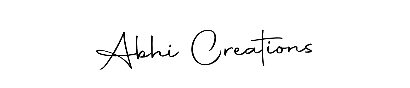 Abhi Creations stylish signature style. Best Handwritten Sign (Autography-DOLnW) for my name. Handwritten Signature Collection Ideas for my name Abhi Creations. Abhi Creations signature style 10 images and pictures png