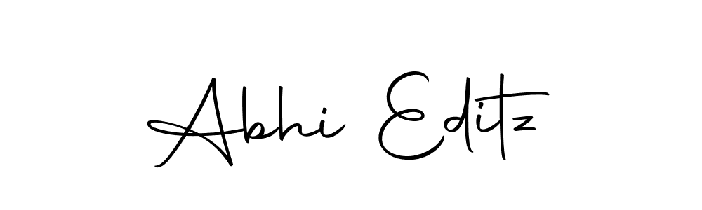 Use a signature maker to create a handwritten signature online. With this signature software, you can design (Autography-DOLnW) your own signature for name Abhi Editz. Abhi Editz signature style 10 images and pictures png