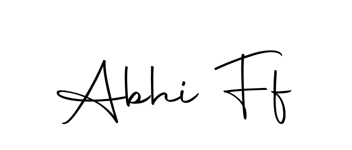 Make a beautiful signature design for name Abhi Ff. With this signature (Autography-DOLnW) style, you can create a handwritten signature for free. Abhi Ff signature style 10 images and pictures png